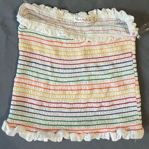 Rainbow Stripe Stretch Tube Top